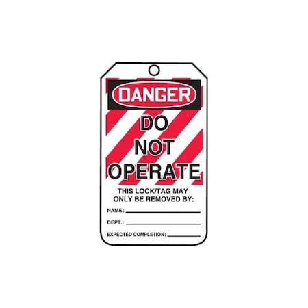 Accuform PF-Cardstock, 2-1/8 in Width, 1/4 in Height, , 25 PK FRMLT400LTP